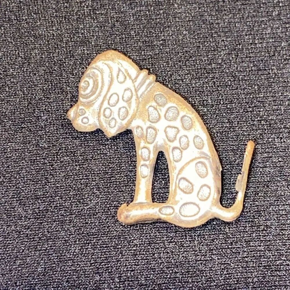 Sterling Silver Spotted Dog Dalmatian Brooch